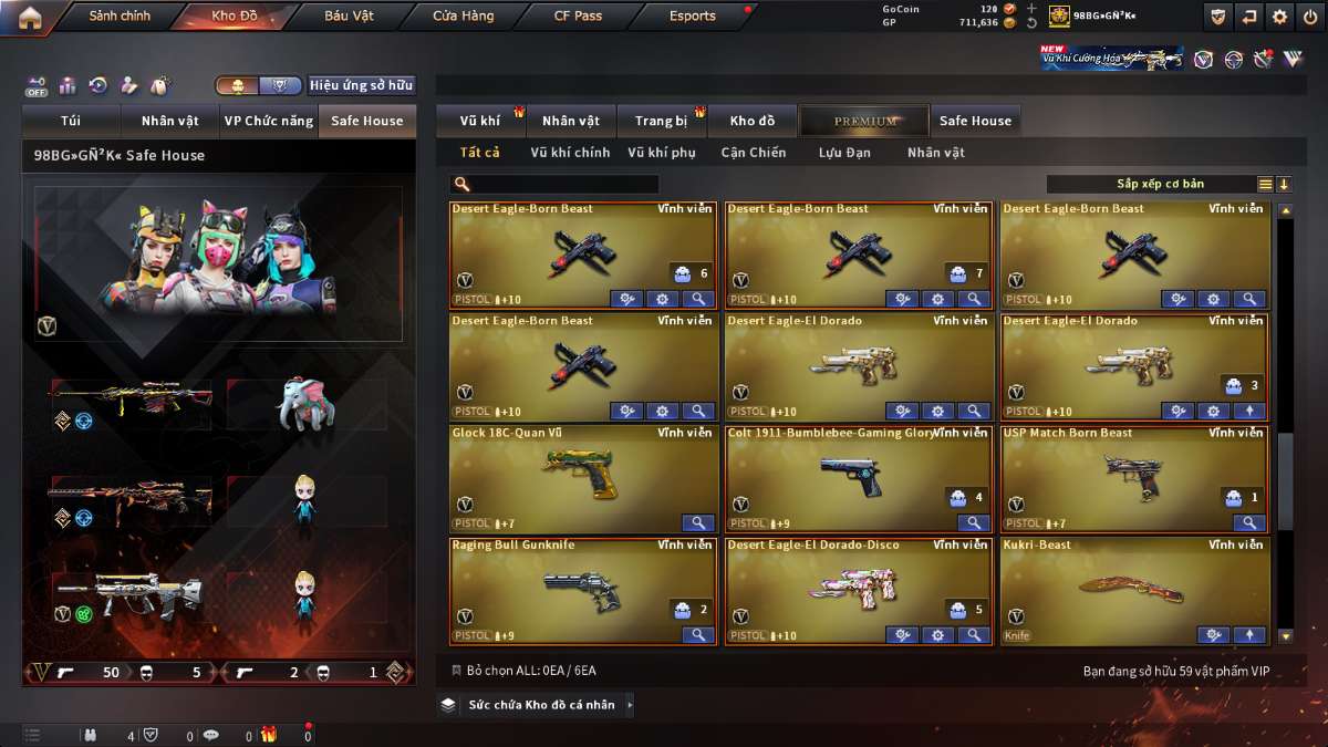 shop acc cf uy tin gia re